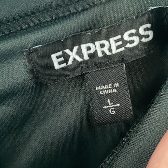 Large Express Faux Turtleneck Color Block Dress - Picture 3 of 5